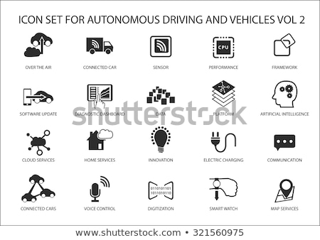 Сток-фото: Digital Vector Autonomous Transportation