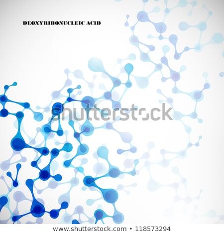 Stock foto: Dna Structure Vector Healthy Chromosome Microscopic Element Illustration
