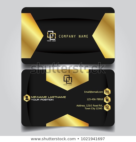 [[stock_photo]]: Premium Business Card Design In Dark Theme