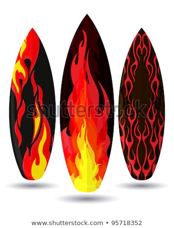 Foto d'archivio: Colourful Vibrant Patterns Of Surfboards Abstract