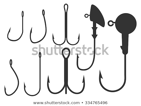 Foto stock: Set Of Different Jig Heads Vector Illustration