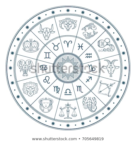 Stockfoto: Horoscope And Astrology Circle Zodiac Vector