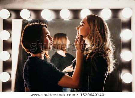 Stock fotó: Fashion And Beauty Creative Lip Makeup Artistic Make Up