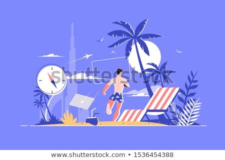 Imagine de stoc: Man At Picturesque Seaside