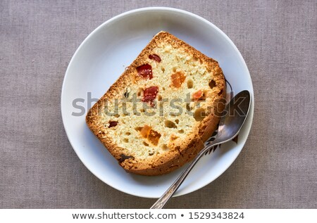 Stock fotó: Fruit Cake Slice
