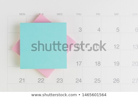 Foto stock: Black Day Planner Notepad With Sticky Notes And Pen