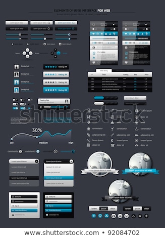 Information Info Web Interface Icon Stok fotoğraf © fet