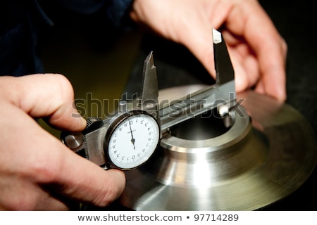 Foto stock: Precision Measurement Tools In A Mechanics Plant