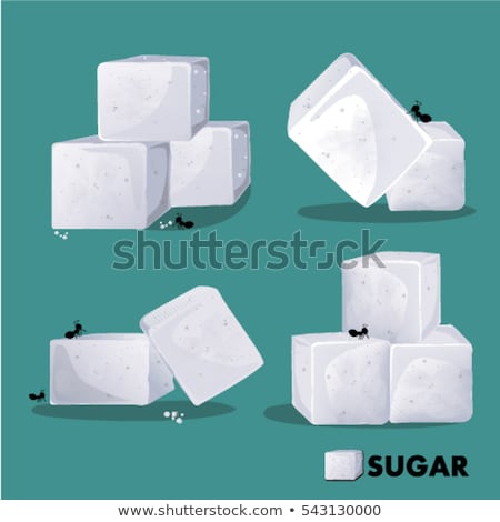 Foto stock: Ant On Piece Of Sugar