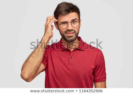 Foto stock: Man Thinking Deeply