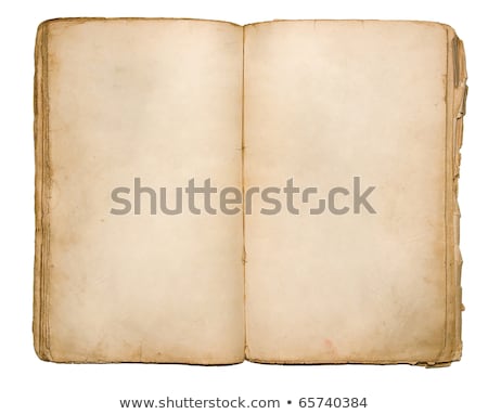 Stock photo: Open Old Book Text Close Up