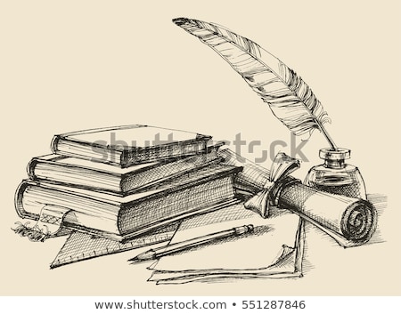 Foto stock: Vintage Style Book Stack With Diploma