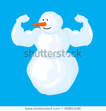 Stok fotoğraf: Strong Snowman Workout