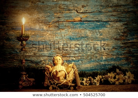 Сток-фото: Baby Jesus And Empty Frame