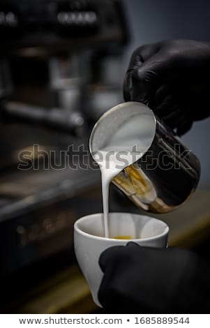Stock photo: Making A Coffee Latte