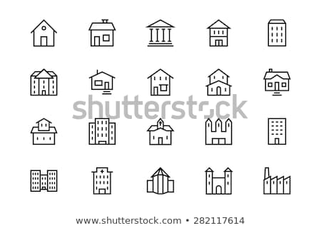 Stock fotó: House Line Icon
