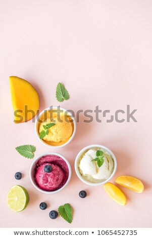 Stock fotó: Scoop Of Yellow Sorbet