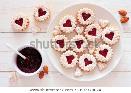 ストックフォト: Round Linzer Cookies