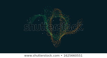 Сток-фото: Awesome Particles Wave Vector Background