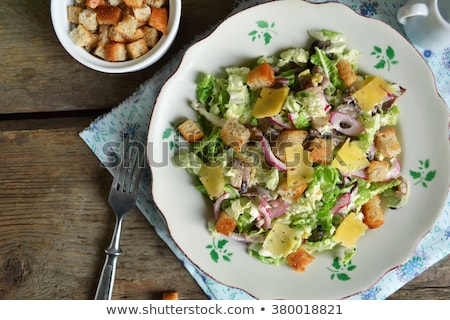 Stok fotoğraf: Chinese Cabbage Salad With Bread