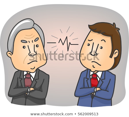 Stock photo: Man Argument Generation Gap