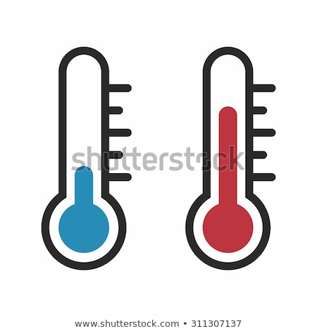 Stok fotoğraf: Thermometer Hot And Cold Temperature