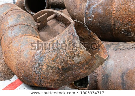 Foto stock: Old Rotten Pipes
