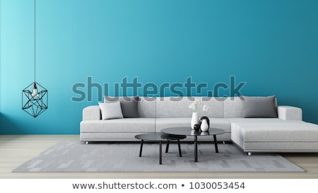 Foto stock: Minimalist Interior Room With Lounge Chair