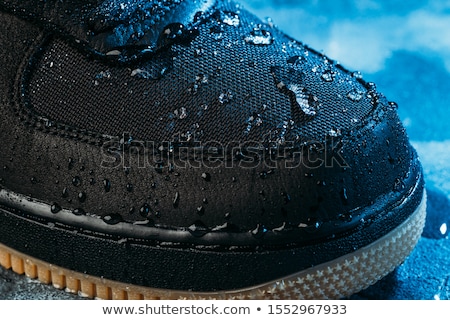 Stock foto: Blue Waterproof Membrane Textile Background