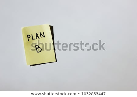 Foto d'archivio: Plan B Text On Notepad