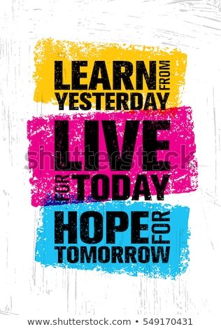 Stockfoto: Hope For Tomorrow Motivational Quote