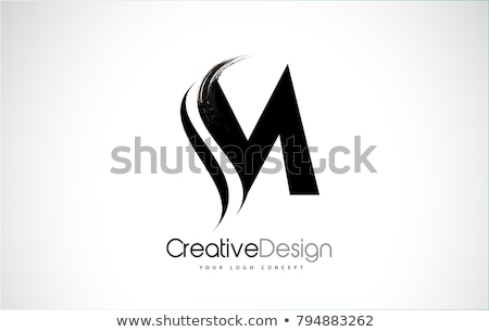 Stock fotó: M Letter Logo Template