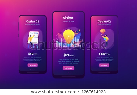 Stock photo: Vision Statement App Interface Template
