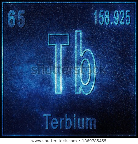 Сток-фото: Terbium Atom Diagram Concept