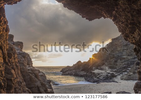Stockfoto: Lava Tube By The Ocean