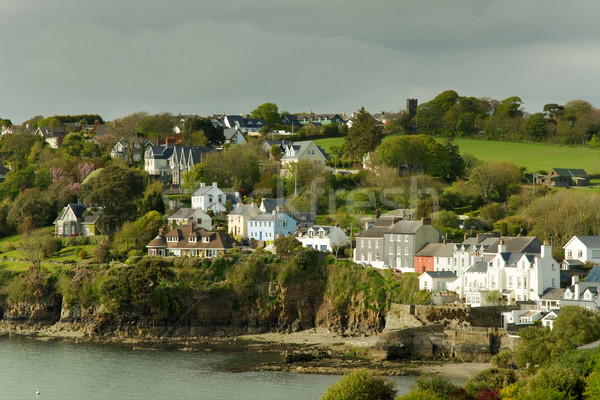 Seaside Irish houses Stock photo © t3mujin