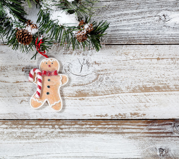 Рождества Cookie орнамент подвесной грубо Сток-фото © tab62