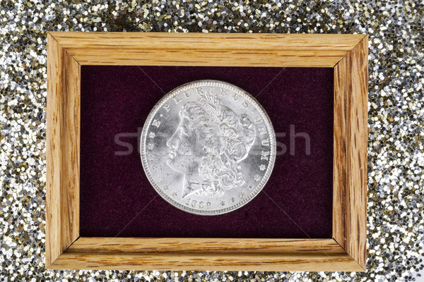 Fine Silver Dollar in Jewelry Box  Stock photo © tab62