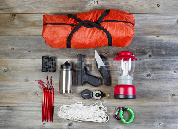 Camping gear and personal protection accessories  Stock photo © tab62