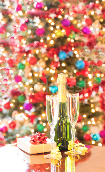 Celebrating the holiday season with champagne Stock photo © tab62