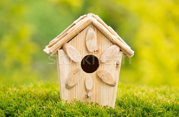 New Wooden Birdhouse Outdoors during daytime  Stock photo © tab62