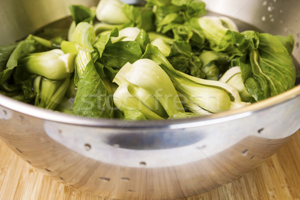 Fresh Asian Choy - Spinach in Bowl  Stock photo © tab62