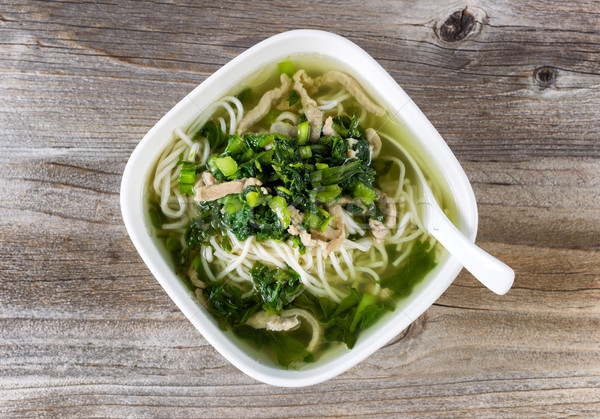 Fresh noodle soup dish ready to eat  Stock photo © tab62