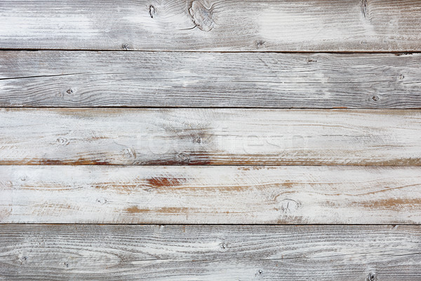 Reclaimed weathered white painted wooden boards Stock photo © tab62