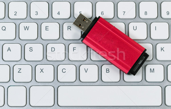 Stock photo: Close up of modern data backup and transfer technologies for wor