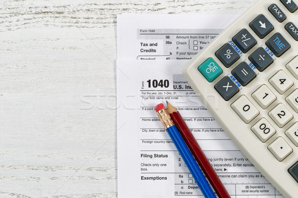 Tax forms on Desktop  Stock photo © tab62