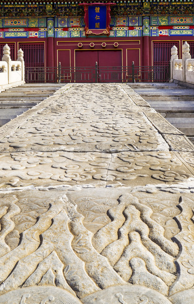 Long Pathway to Temple at Forbidden City of China Stock photo © tab62