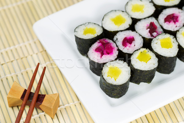 寿司 準備 食べる 水平な 写真 プレート ストックフォト © tab62