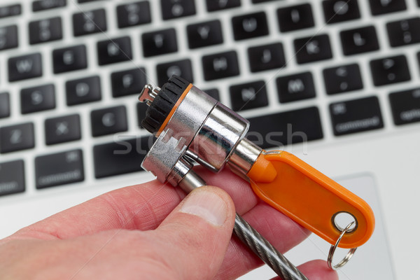 Securing Computer with lock  Stock photo © tab62