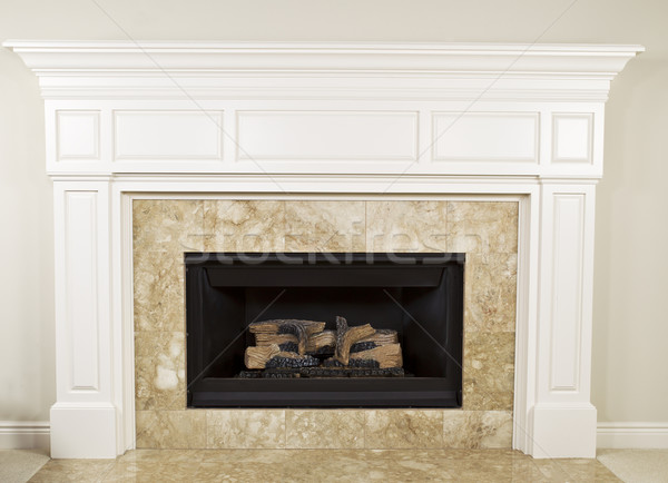 Natural Gas Fireplace Stock photo © tab62